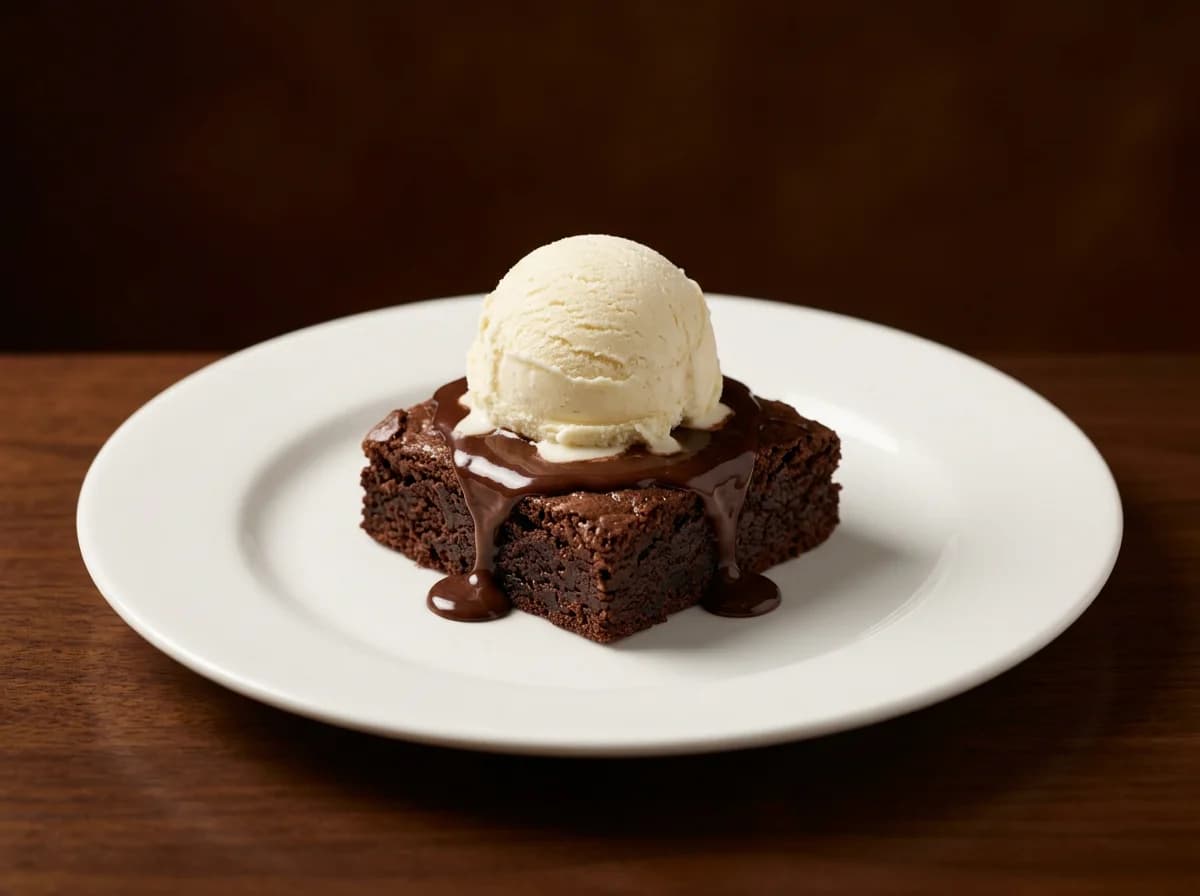 Brownie con Helado
