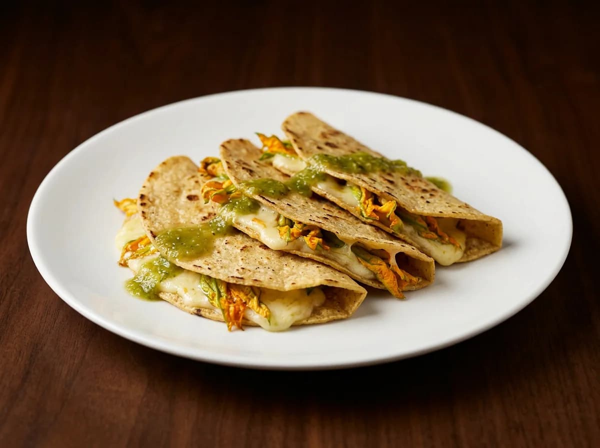Quesadillas de Flor de Calabaza